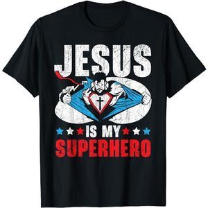 Jesus Is My Superhero Religious Pastor Christian Believer Shirt